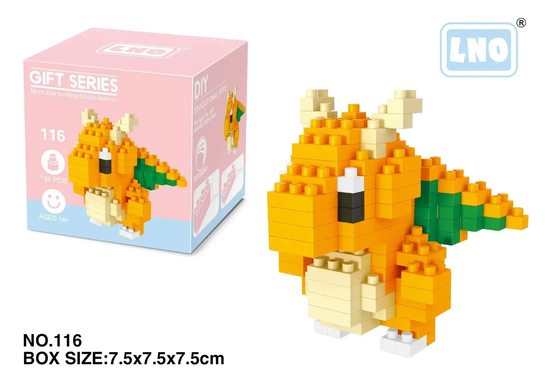 Pokémon Blocks: Small Cartoon Mini Building Blocks featuring Pikachu, Charizard, Eevee, Mewtwo - Anime Assembled Action Model Dolls Toys.
