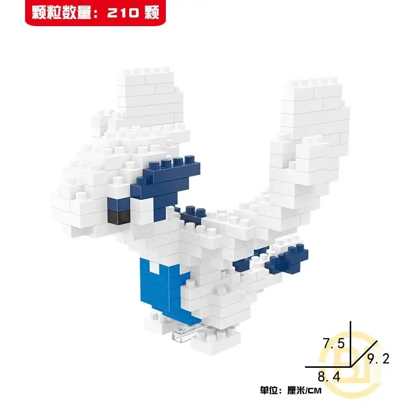 Pokémon Blocks: Small Cartoon Mini Building Blocks featuring Pikachu, Charizard, Eevee, Mewtwo - Anime Assembled Action Model Dolls Toys.