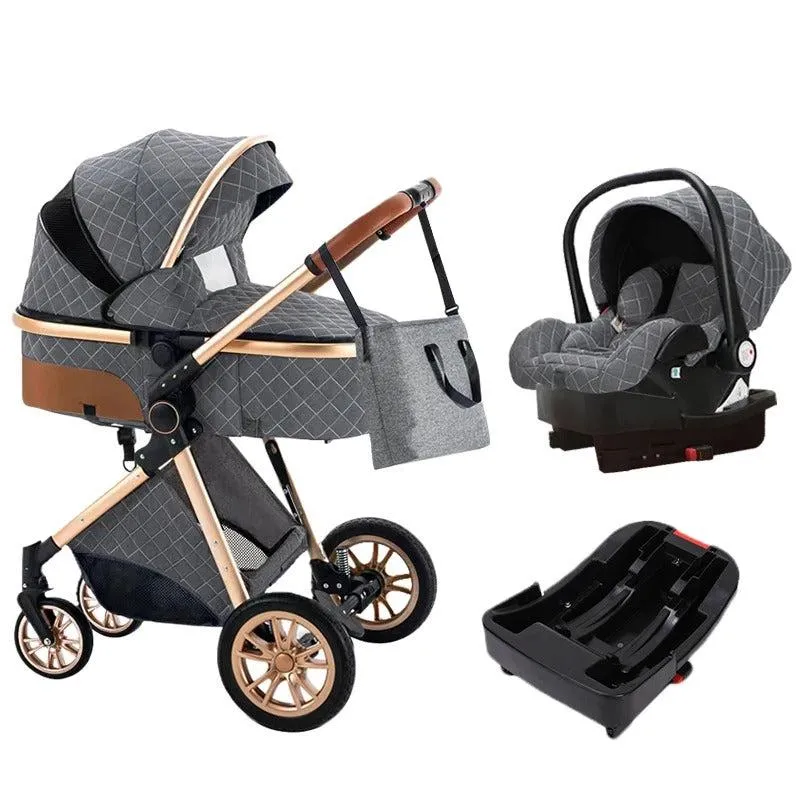 Premium 3-in-1 Baby Stroller