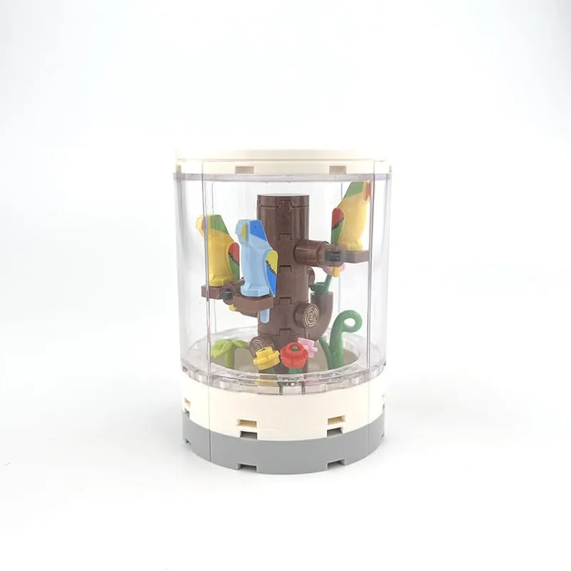 Small Particle Building Block Fish Tropical Animals Tank Compatible MOC DIY Mininatures Model Creative Gift Bricks Kid Toys