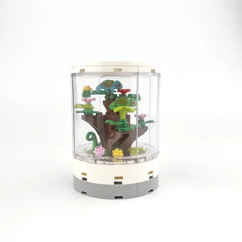 Small Particle Building Block Fish Tropical Animals Tank Compatible MOC DIY Mininatures Model Creative Gift Bricks Kid Toys