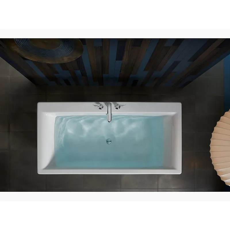 Stargaze 72" x 36.06" x 25.75" Freestanding Bathtub in White