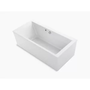 Stargaze 72" x 36.06" x 25" Freestanding Heated Surface Bathtub in White