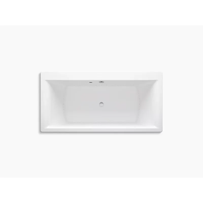 Stargaze 72" x 36.06" x 25" Freestanding Heated Surface Bathtub in White