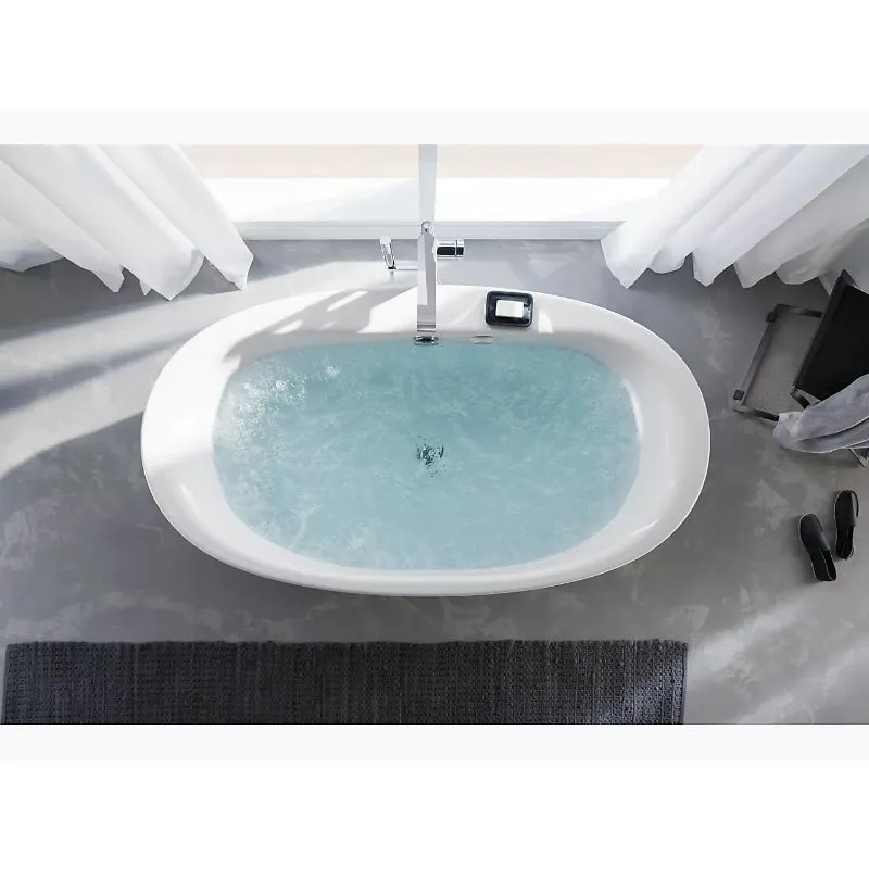 Sunstruck 65.81" x 36" x 24.5" Freestanding Jetted Bathtub in White