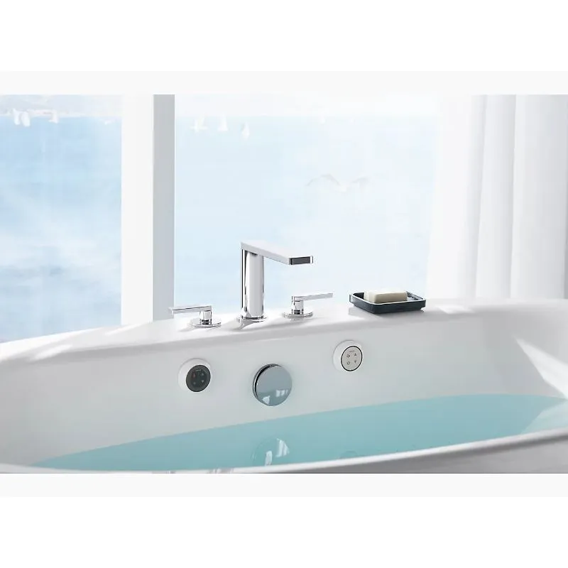 Sunstruck 65.81" x 36" x 24.5" Freestanding Jetted Bathtub in White