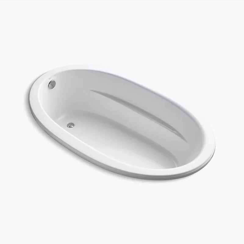 Sunward 72" x 42" x 21" Drop-In Bathtub in White