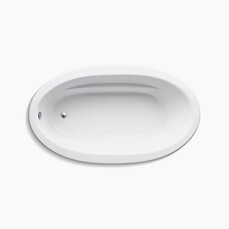 Sunward 72" x 42" x 21" Drop-In Bathtub in White