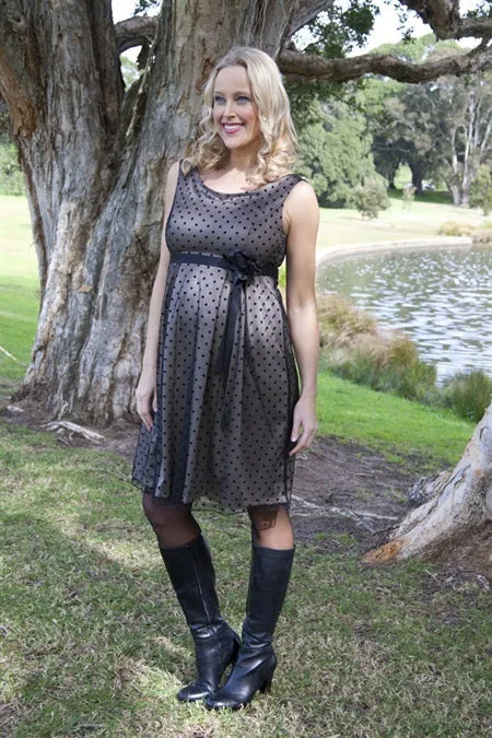 Szabo Maternity 'Paris Night' Dress - Spot