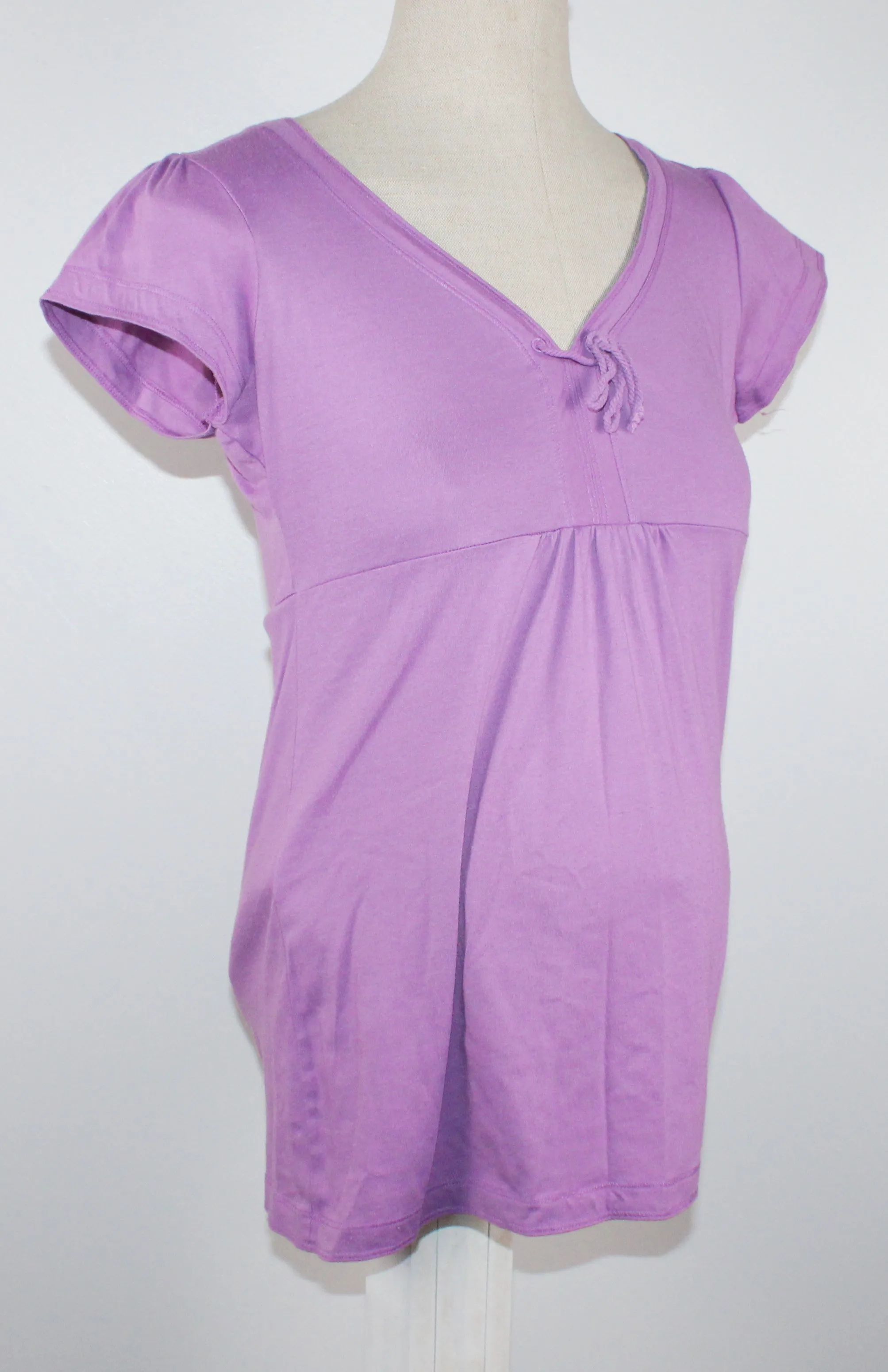THYME MATERNITY PURPLE TOP LADIES MEDIUM PRE-LOVED
