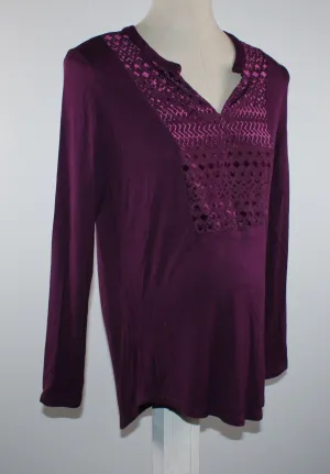 THYME PURPLE TOP MATERNITY SMALL PRE-LOVED