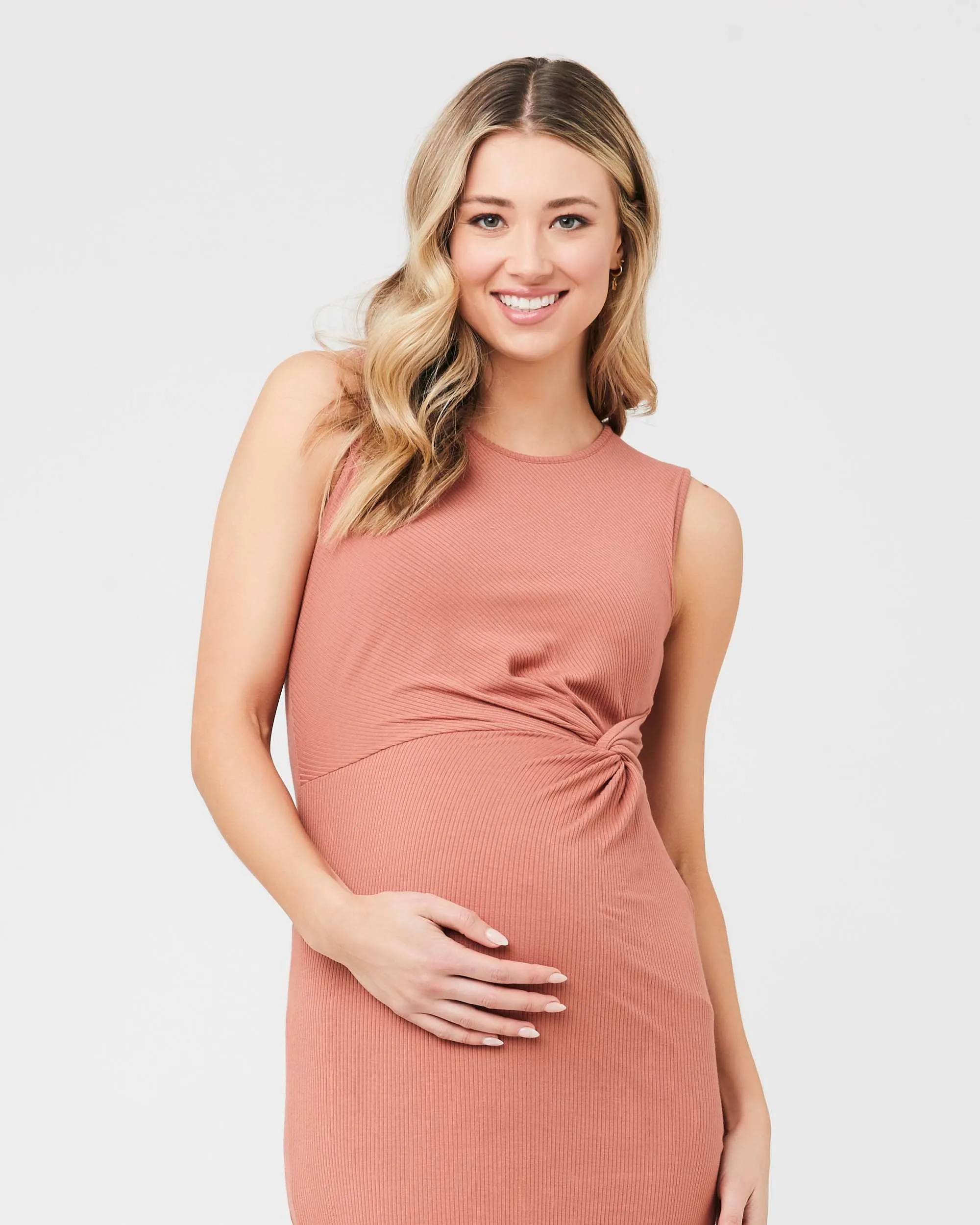 'Tilly' Maternity Dress - Dusty Coral