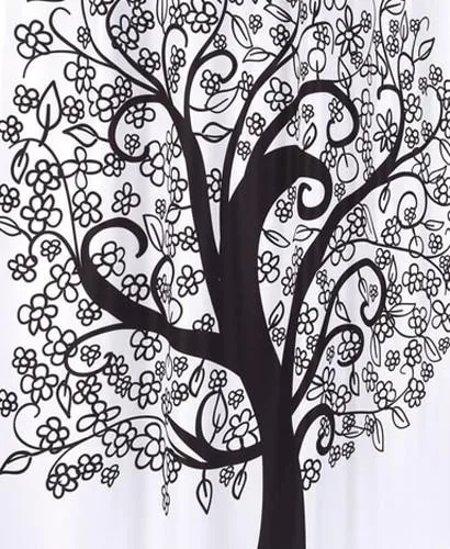 Tree Of Life Fabric Shower Curtain