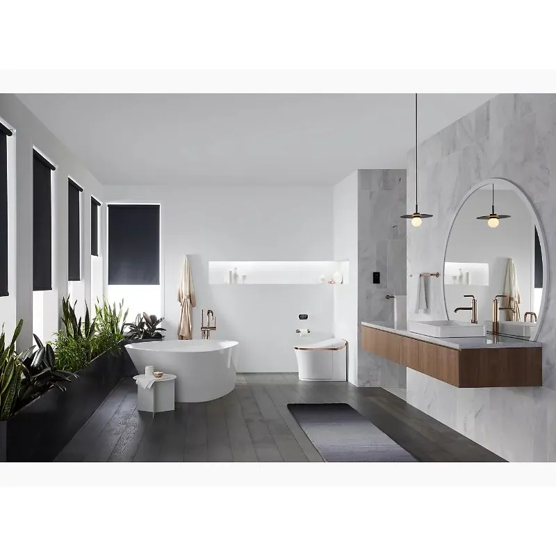 Veil 65.38" x 36.75" x 23.56" Freestanding Bathtub in White