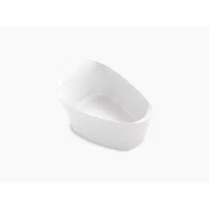 Veil 65.38" x 36.75" x 23.56" Freestanding Bathtub in White
