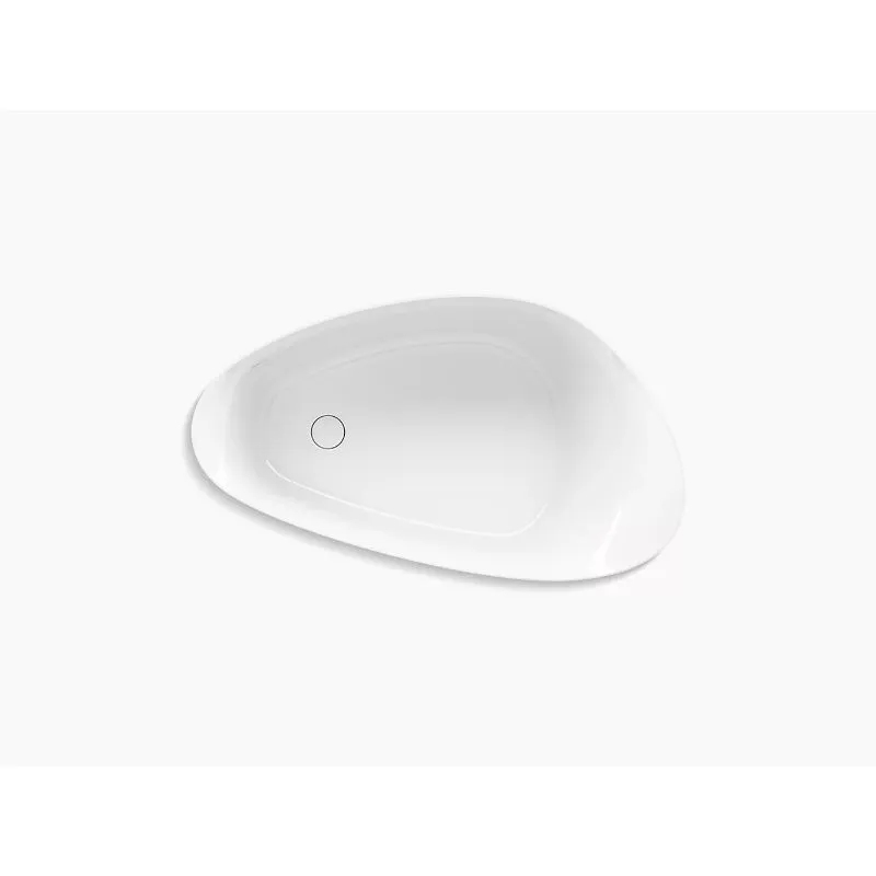 Veil 65.38" x 36.75" x 23.56" Freestanding Bathtub in White