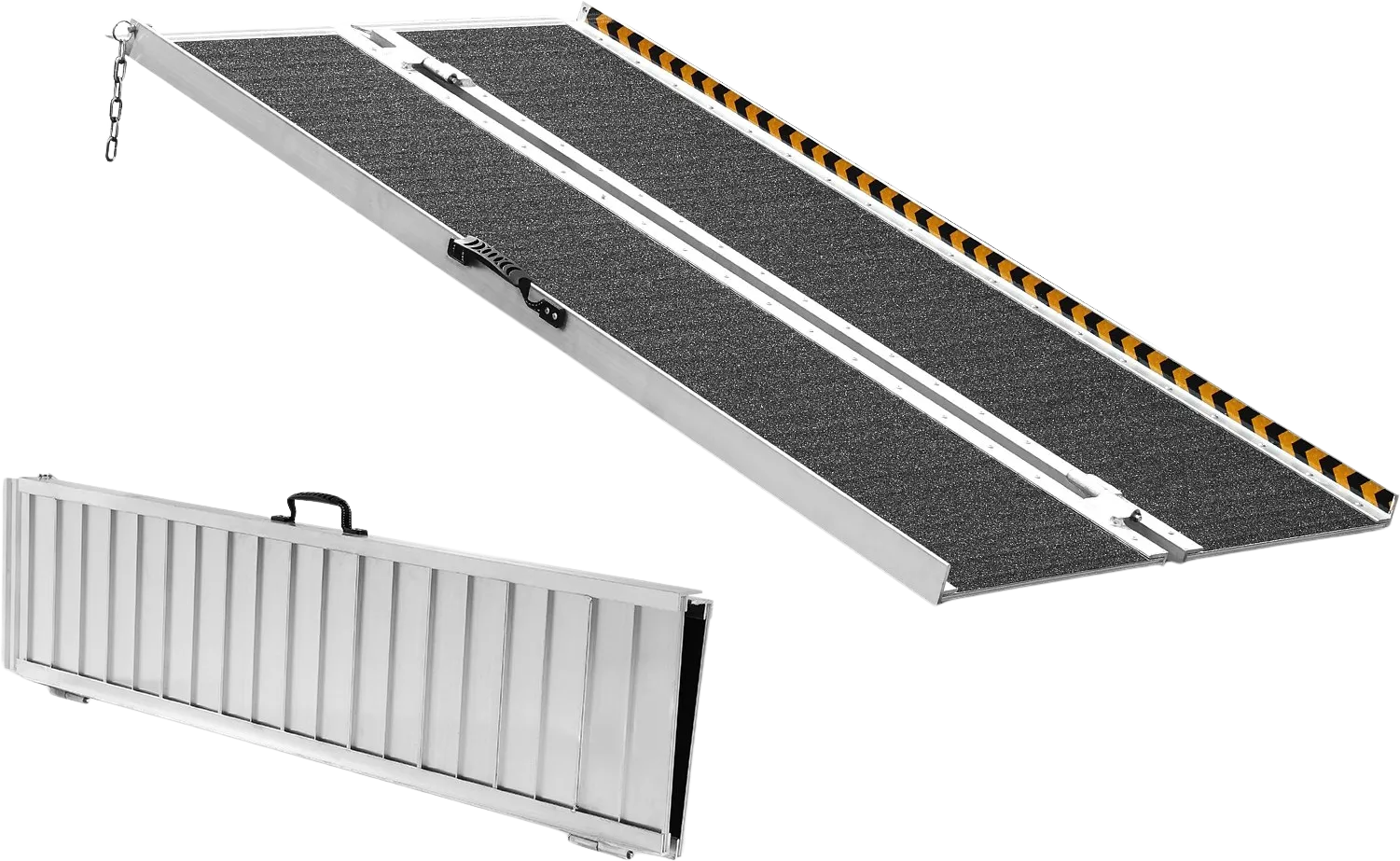 Vevor Portable Wheelchair Ramp 5' 800 lbs Folding Non-Slip Aluminum New