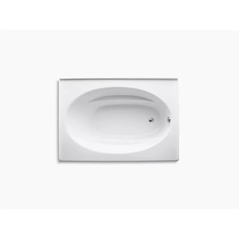 Windward 60" x 42" x 21" Alcove Bathtub in White