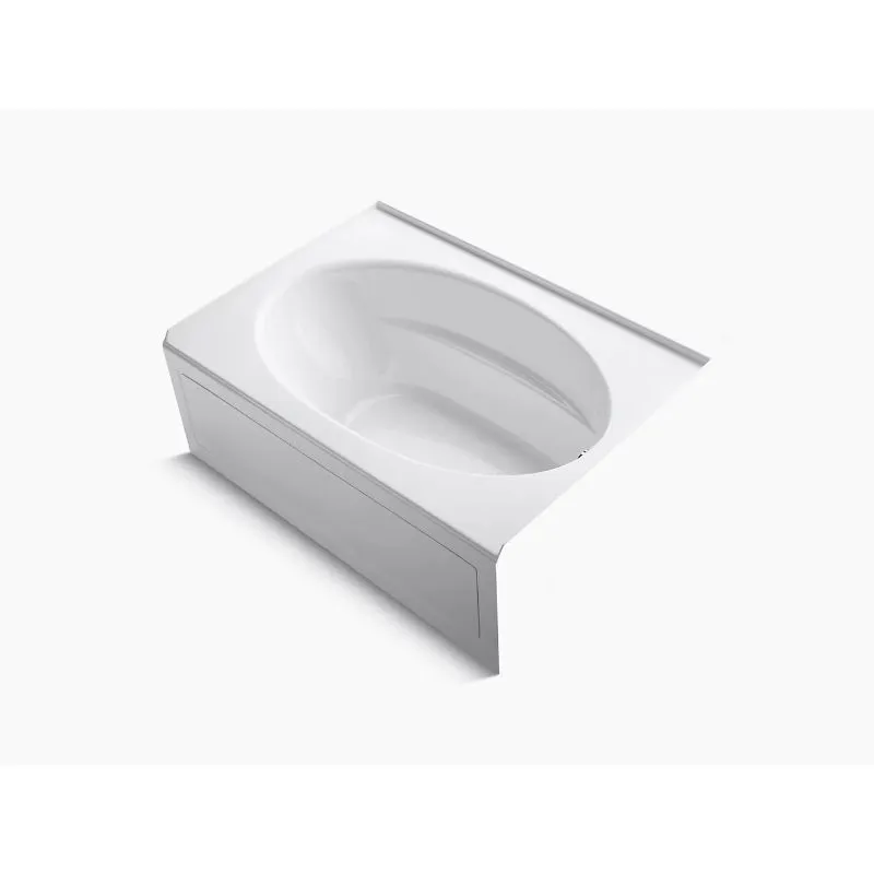 Windward 60" x 42" x 21" Alcove Bathtub in White