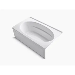 Windward 72" x 42" x 21" Alcove Bathtub in White