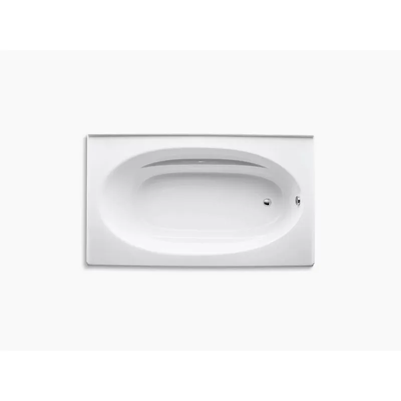 Windward 72" x 42" x 21" Alcove Bathtub in White