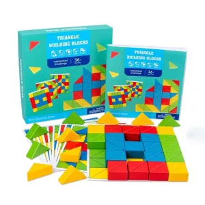 Wooden Triangle Building Blocks